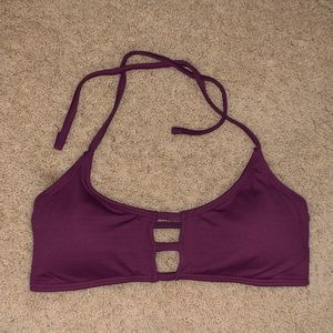 maroon midori bikini top